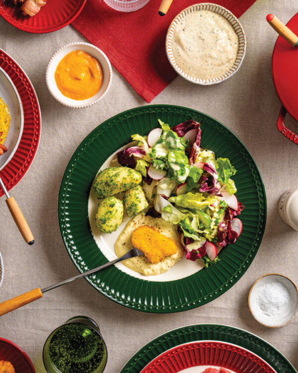 Fondue Bourguignonne mit Nuggets